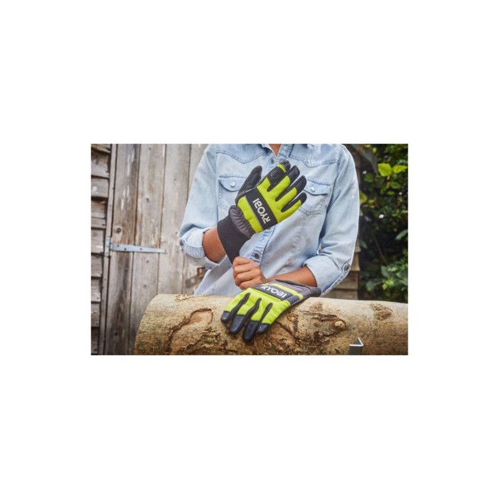 Gants anti-coupures tronçonneuse - RYOBI - RAC258L - Taille L