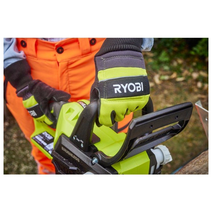 Gants anti-coupures tronçonneuse - RYOBI - RAC258XL - Taille XL