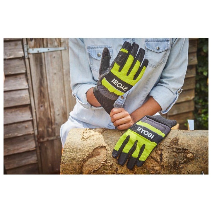 Gants anti-coupures tronçonneuse - RYOBI - RAC258XL - Taille XL