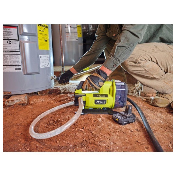 Pompe de transfert - RYOBI - RY18TPXA-0 - Brushless - 18V - Sans batterie ni chargeur Pompe de transfert - RYOBI - RY18TPXA-0 - Brushless - 18V - Sans batterie ni chargeur