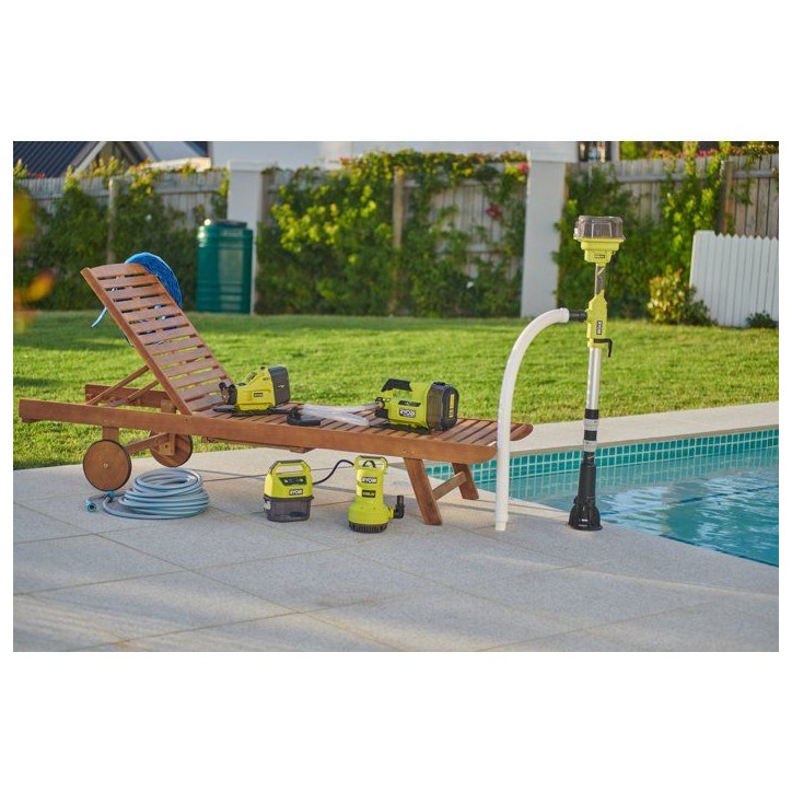 Pompe de transfert - RYOBI - RY18TPXA-0 - Brushless - 18V - Sans batterie ni chargeur Pompe de transfert - RYOBI - RY18TPXA-0 - Brushless - 18V - Sans batterie ni chargeur
