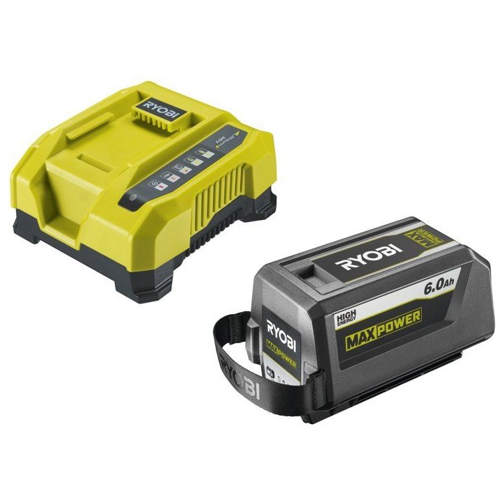 Kit batterie et chargeur - RYOBI - RY36BK60B-160 - Lithium+ 36V - Batterie 6,0Ah - Chargeur inclus Kit batterie et chargeur - RYOBI - RY36BK60B-160 - Lithium+ 36V - Batterie 6,0Ah - Chargeur inclus