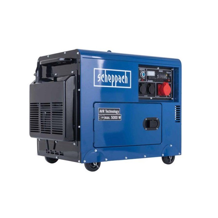 Groupe électrogene diesel AVR SCHEPPACH - SG5200D - 4200W / 5000 W - 7,7 PS Groupe électrogene diesel AVR SCHEPPACH - SG5200D - 4200W / 5000 W - 7,7 PS