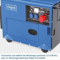 Groupe électrogene diesel AVR SCHEPPACH - SG5200D - 4200W / 5000 W -