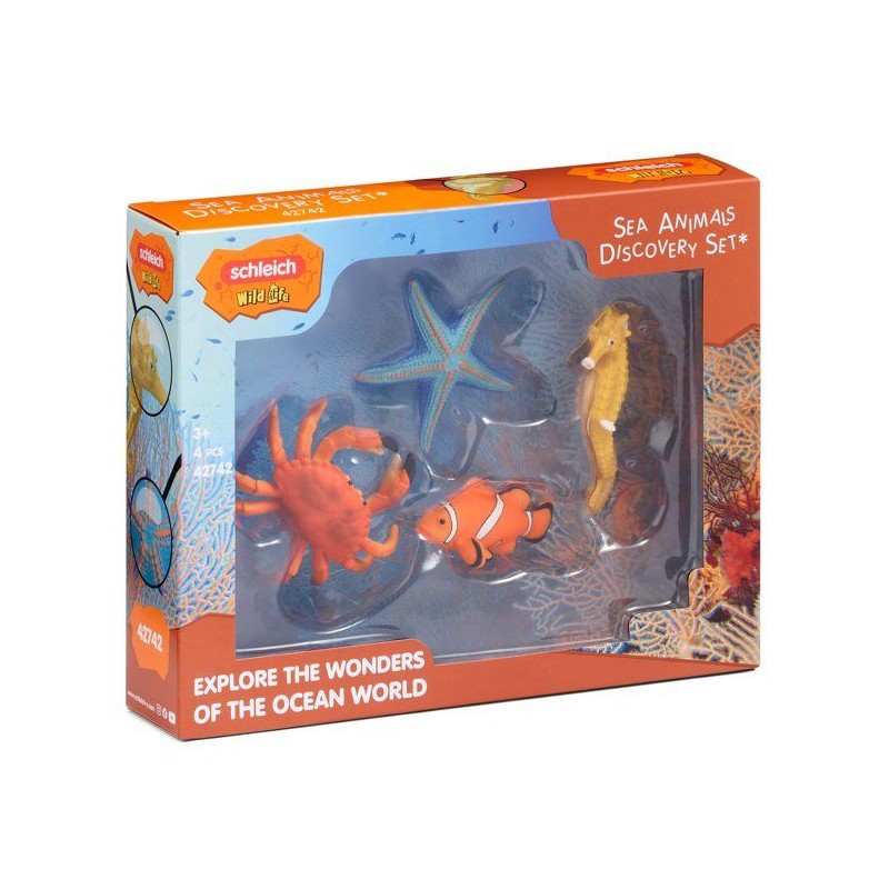 Set de figurines - SCHLEICH - 42742 - Animaux Marins - Wild Life - 4 p