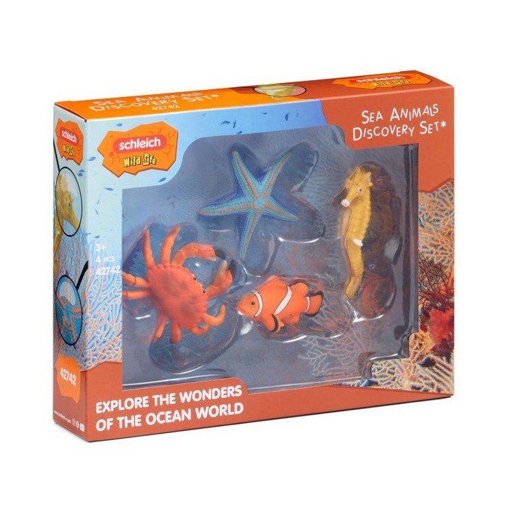 Set de figurines - SCHLEICH - 42742 - Animaux Marins - Wild Life - 4 pieces - Des 3 ans