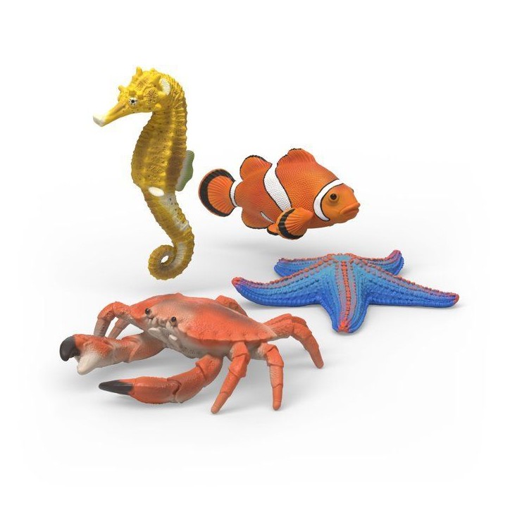 Set de figurines - SCHLEICH - 42742 - Animaux Marins - Wild Life - 4 pieces - Des 3 ans