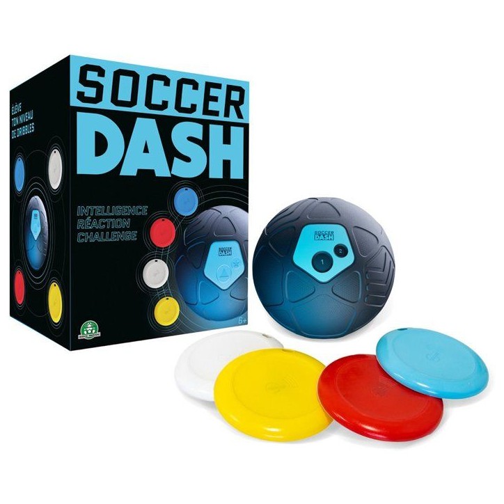 Strikesphere Soccer Dash - Ballon d'entraînement football - SMART BALL - 6 modes de jeu - 4 cibles - Des 6 ans