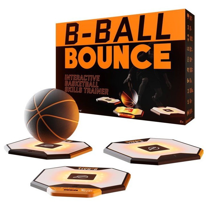 Strikesphere B-Ball Bounce - Ballon d'entraînement basketball - SMART BALL - 3 niveaux - Cibles connectées Strikesphere B-Ball Bounce - Ballon d'entraînement basketball - SMART BALL - 3 niveaux - Cibles connectées