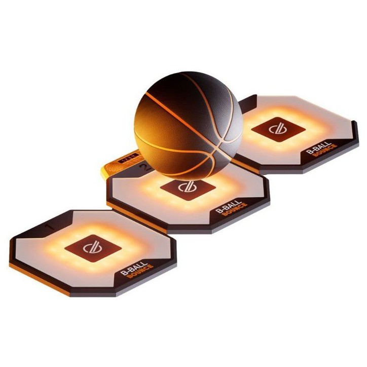 Strikesphere B-Ball Bounce - Ballon d'entraînement basketball - SMART BALL - 3 niveaux - Cibles connectées Strikesphere B-Ball Bounce - Ballon d'entraînement basketball - SMART BALL - 3 niveaux - Cibles connectées