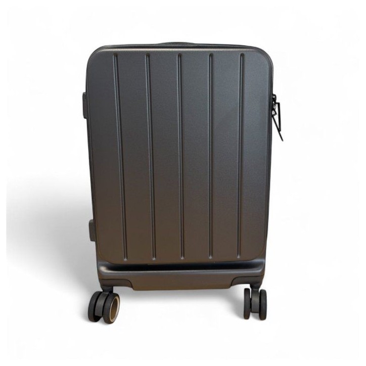Valise cabine - SWISS FLY - Compartiment amovible - Compression sous vide avec pompe électrique - Gris anthracite