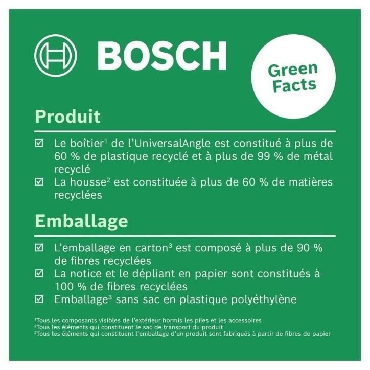 Bosch Mesureur d'angle UniversalAngle (mesure et transfert précis d'angles jusqu'a 220°, avec fonction de calcul intégrée) Bosch Mesureur d'angle UniversalAngle (mesure et transfert précis d'angles jusqu'a 220°, avec fonction de calcul intégrée)