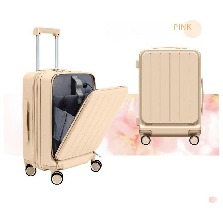 Valise cabine - SWISS FLY - Compartiment amovible - Compression sous vide avec pompe électrique - Saumon