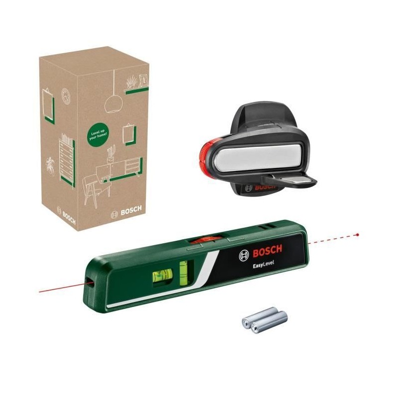 Niveau laser a bulle EasyLevel de Bosch avec support mural (ligne lase Niveau laser a bulle EasyLevel de Bosch avec support mural (ligne lase