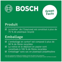 Niveau laser a bulle EasyLevel de Bosch avec support mural (ligne lase