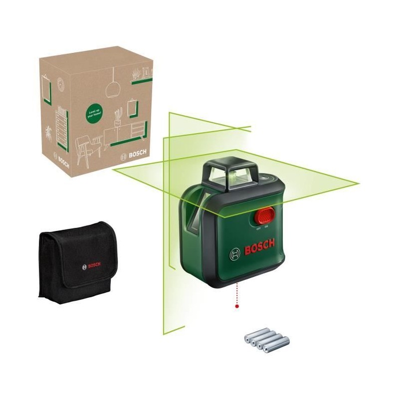 Laser lignes AdvancedLevel 360 de Bosch (3 laser lignes avec laser a Laser lignes AdvancedLevel 360 de Bosch (3 laser lignes avec laser a
