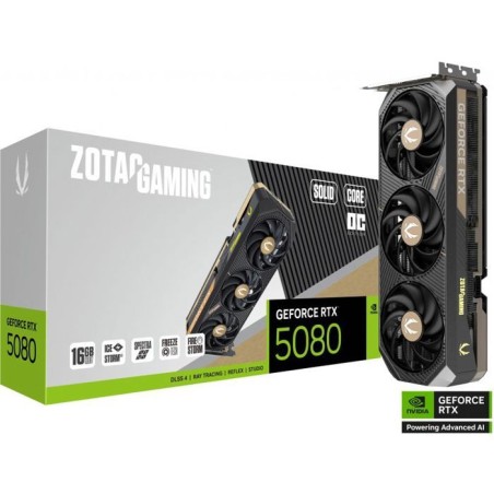 ZOTAC - Carte graphique gaming - GeForce RTX 5080 - Solid Core OC - 16
