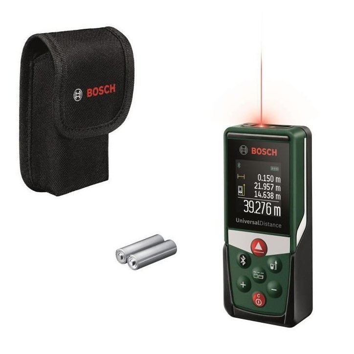 Bosch Télémetre laser UniversalDistance 50C (mesure précise de distances jusqu'a 50 m, connectivité Bluetooth) Bosch Télémetre laser UniversalDistance 50C (mesure précise de distances jusqu'a 50 m, connectivité Bluetooth)