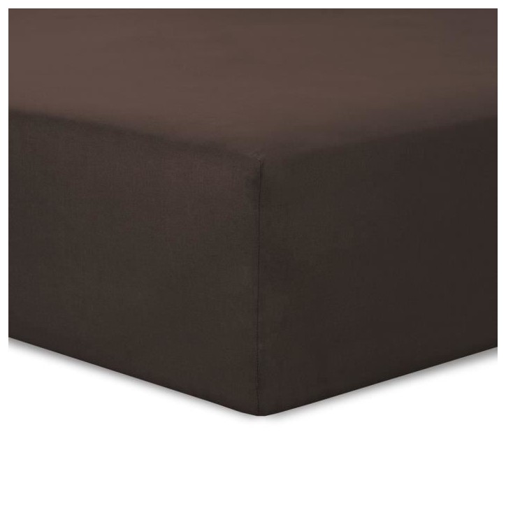 Vision - Drap housse Chocolat - 160x200cm - 100% coton Vision - Drap housse Chocolat - 160x200cm - 100% coton