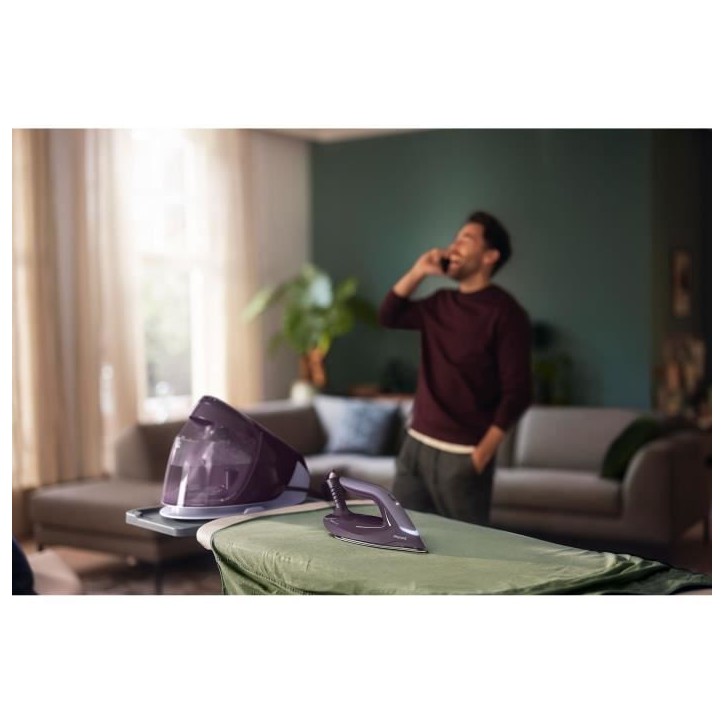 Centrale vapeur - PHILIPS - PSG7150/30 - Pression 8 bars - Réservoir 1,8 L - OptimalTEMP - Violet