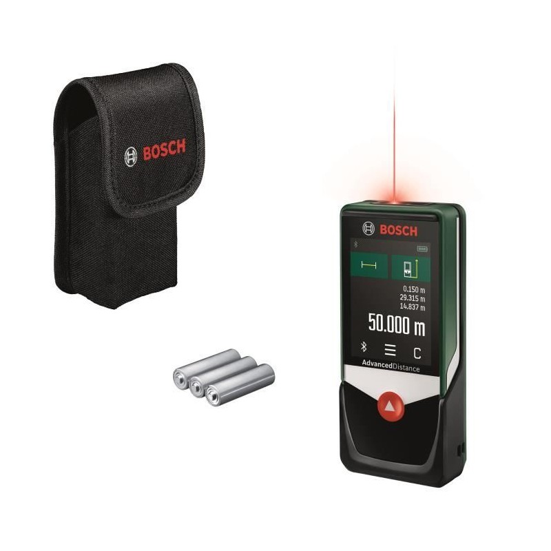 Bosch Télémetre laser AdvancedDistance 50C (mesure précise de la di