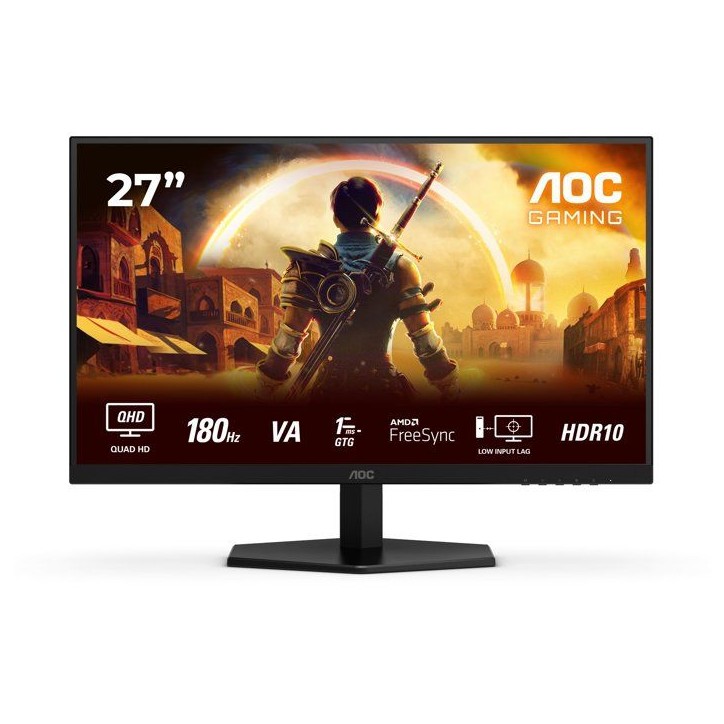 Écran PC Gamer - AOC - 27'' - QHD - 180Hz - 0,5ms - Dalle Fast VA - HDR10 - FreeSync - Haut-parleurs Écran PC Gamer - AOC - 27'' - QHD - 180Hz - 0,5ms - Dalle Fast VA - HDR10 - FreeSync - Haut-parleurs
