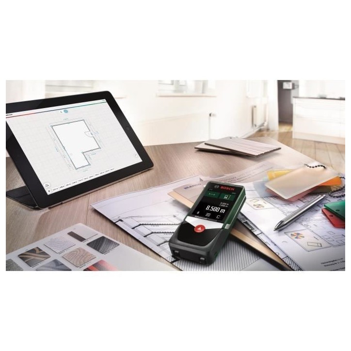 Bosch Télémetre laser AdvancedDistance 50C (mesure précise de la distance jusqu'a 50 metres, connectivité Bluetooth) Bosch Télémetre laser AdvancedDistance 50C (mesure précise de la distance jusqu'a 50 metres, connectivité Bluetooth)