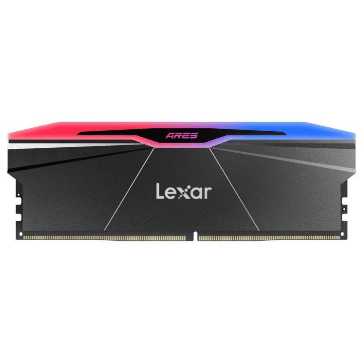 Barrette Mémoire - LEXAR Ares - DDR5 6000 - CL28 1.35 V - 32 Go (2x 16 Go) - Dissipateur thermique + RGB - Noir