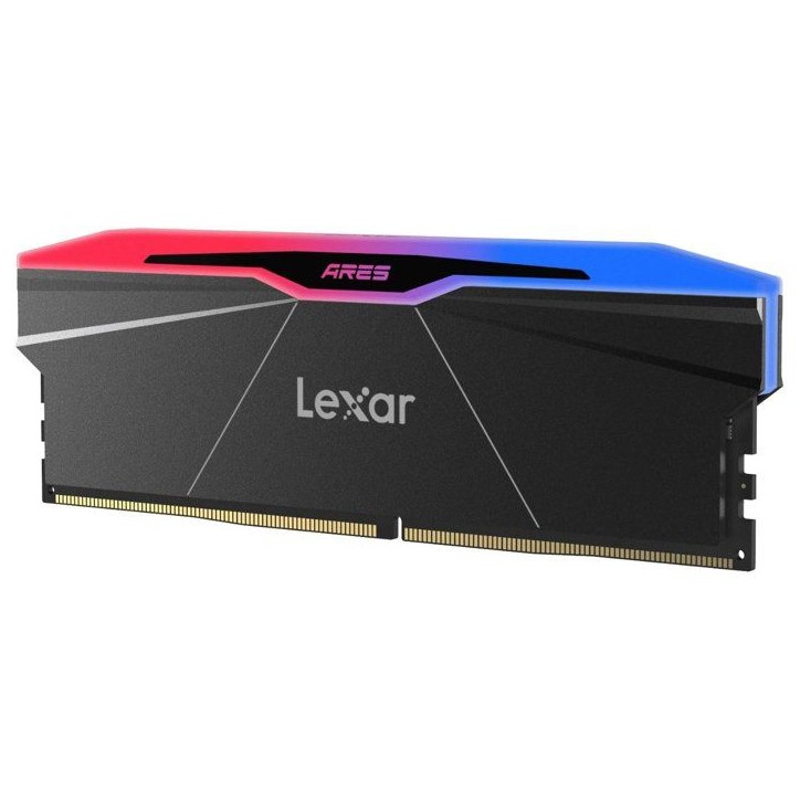 Barrette Mémoire - LEXAR Ares - DDR5 6000 - CL28 1.35 V - 32 Go (2x 16 Go) - Dissipateur thermique + RGB - Noir