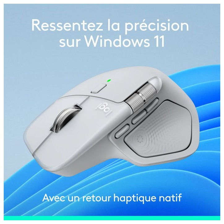 Souris sans fil - Logitech - MX Master 4 for Mac - Ergonomique - Blanche