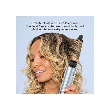 Seche-cheveux et multistyler 2 en 1 - SHARK - FlexStyle édition Limitée Bleu Glacial HD476WHEU - 1650W - 7 accessoires