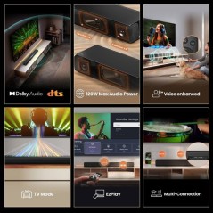 Barre de son - HISENSE - HS1000 - Dolby Atmos - Surround - Bluetooth