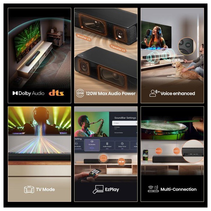 Barre de son - HISENSE - HS1000 - Dolby Atmos - Surround - Bluetooth Barre de son - HISENSE - HS1000 - Dolby Atmos - Surround - Bluetooth