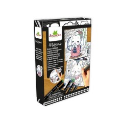 Coffret manga créatif - SYCOMORE - Layout & Marqueurs Animaux Kawaii