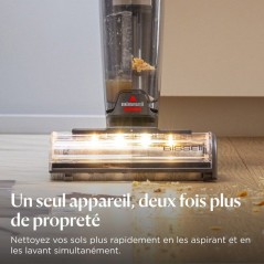 Aspirateur laveur sans fil - BISSELL - B4330N CrossWave OmniForce EdgeFind Select - Autonomie 45 min - 3 modes - Auto-nettoyage