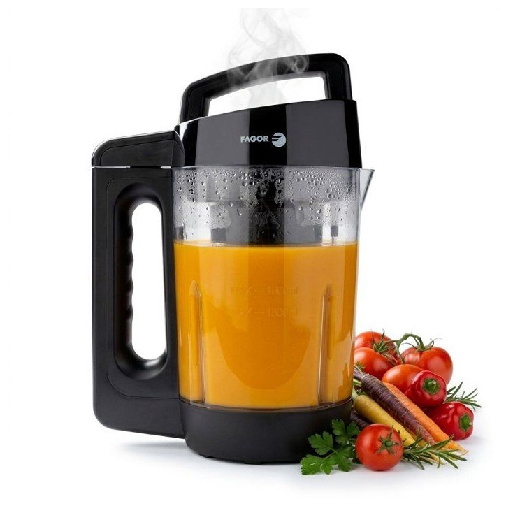 Blender chauffant - FAGOR - FG0704AC Veggi'Mix 3 en 1 - 1,6 L - 900 W - 6 programmes automatiques Blender chauffant - FAGOR - FG0704AC Veggi'Mix 3 en 1 - 1,6 L - 900 W - 6 programmes automatiques