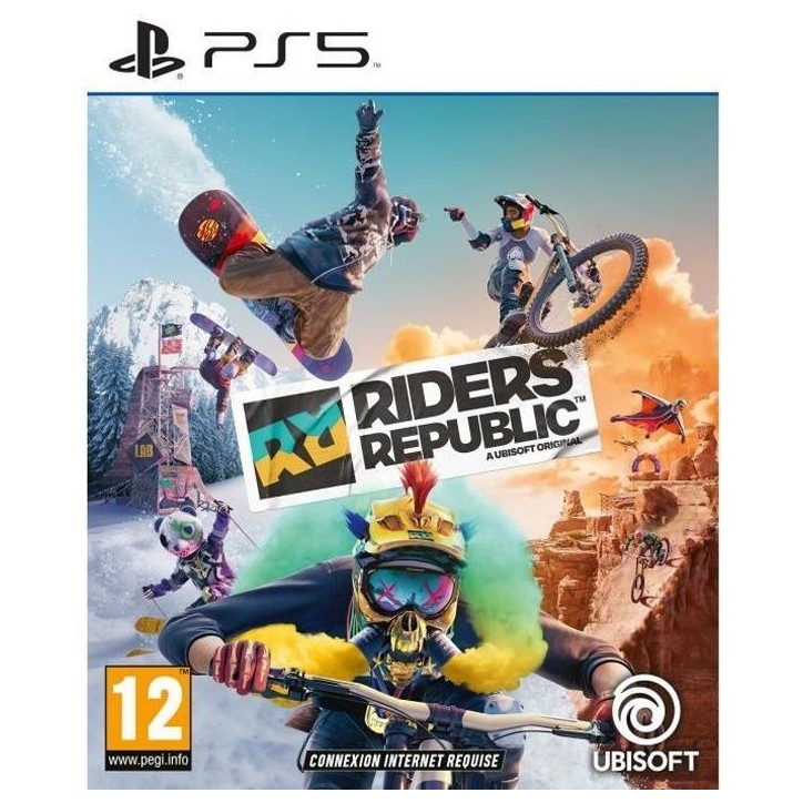 Jeu PS5 - Ubisoft - Riders Republic - Sports Extremes - Mode en ligne - PEGI 12+ Jeu PS5 - Ubisoft - Riders Republic - Sports Extremes - Mode en ligne - PEGI 12+