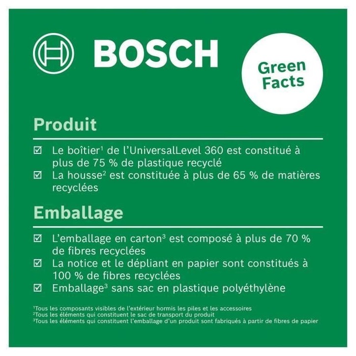Laser lignes UniversalLevel 360 de Bosch (laser lignes vertical et horizontal avec laser a 360° pour un alignement dans toute Laser lignes UniversalLevel 360 de Bosch (laser lignes vertical et horizontal avec laser a 360° pour un alignement dans toute