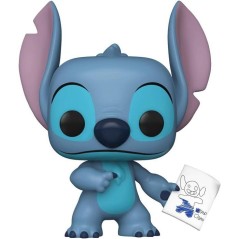 Figurine Funko Pop! Disney Lilo & Stitch - Stitch avec illustration de
