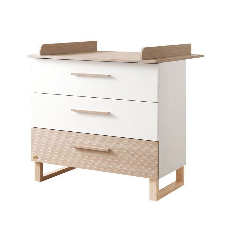 Commode a langer - ROBA - Noah - 3 tiroirs a sortie totale - Plan a la