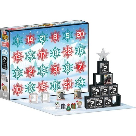 Figurine Funko Pop! Calendrier de l'Avent - Star Wars Bitty Pop! - 24 mini figurines en vinyle