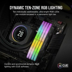 Barrette mémoire - CORSAIR - Vengeance RGB CMH16GX5M2B5200Z40 - 16 Go