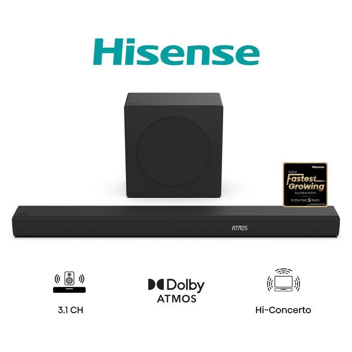 Barre de son - HISENSE - AX3100Q - Dolby Atmos - Surround - Bluetooth Barre de son - HISENSE - AX3100Q - Dolby Atmos - Surround - Bluetooth