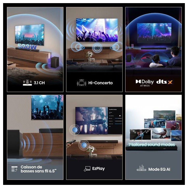 Barre de son - HISENSE - AX3100Q - Dolby Atmos - Surround - Bluetooth Barre de son - HISENSE - AX3100Q - Dolby Atmos - Surround - Bluetooth