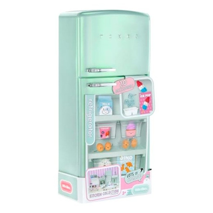 Little Tikes - Sweet Spaces - Réfrigérateur de cuisine modulaire - Vert d'eau - Accessoires - Réfrigérateur jouet - 3 ans Little Tikes - Sweet Spaces - Réfrigérateur de cuisine modulaire - Vert d'eau - Accessoires - Réfrigérateur jouet - 3 ans