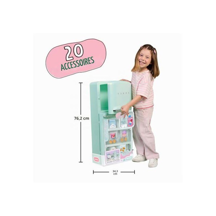 Little Tikes - Sweet Spaces - Réfrigérateur de cuisine modulaire - Vert d'eau - Accessoires - Réfrigérateur jouet - 3 ans Little Tikes - Sweet Spaces - Réfrigérateur de cuisine modulaire - Vert d'eau - Accessoires - Réfrigérateur jouet - 3 ans