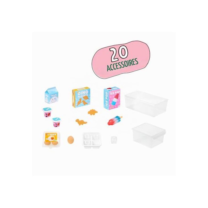 Little Tikes - Sweet Spaces - Réfrigérateur de cuisine modulaire - Vert d'eau - Accessoires - Réfrigérateur jouet - 3 ans Little Tikes - Sweet Spaces - Réfrigérateur de cuisine modulaire - Vert d'eau - Accessoires - Réfrigérateur jouet - 3 ans
