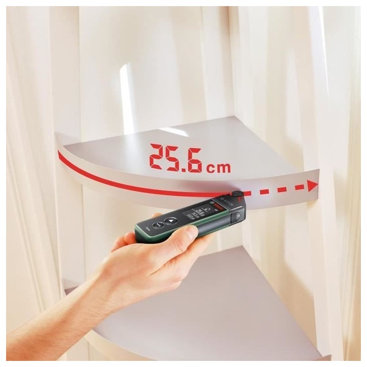 Bosch Télémetre Zamo avec 3 adaptateurs (distance de mesure jusqu'a 25m) Bosch Télémetre Zamo avec 3 adaptateurs (distance de mesure jusqu'a 25m)