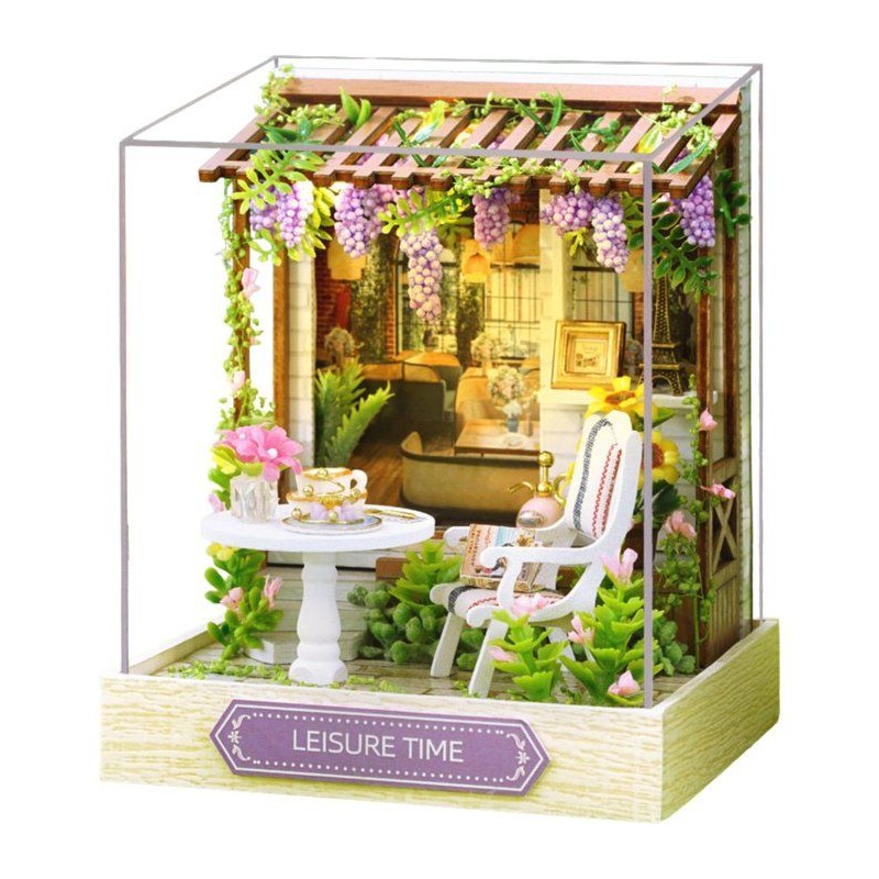 Book Nook - Kit DIY a construire Maquette 3D Serre Livre - Leisure Tim
