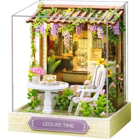 Book Nook - Kit DIY a construire Maquette 3D Serre Livre - Leisure Tim